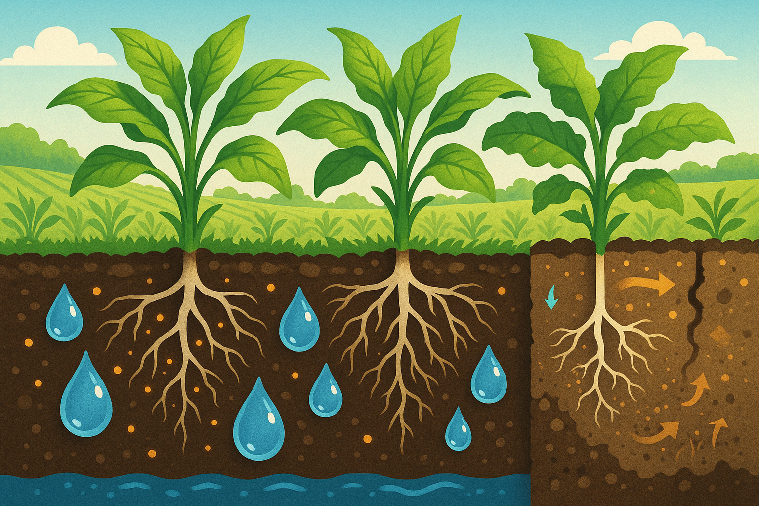 🌱 Agriculture & Soil
	•	Soil Improvement – increases water retention and nutrient availability.
	•	Detoxified Soil – binds harmful residues like pesticides and heavy metals.
	•	Stronger Crops – improved root systems and resistance to stress.
	•	Organic Farming Support – 100% natural, safe, and eco-friendly.
